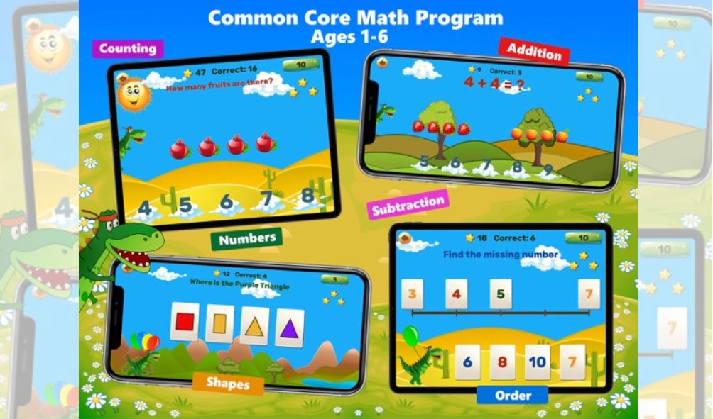 Dino Preschool ABC Math Games - משחק ללימוד חשבון